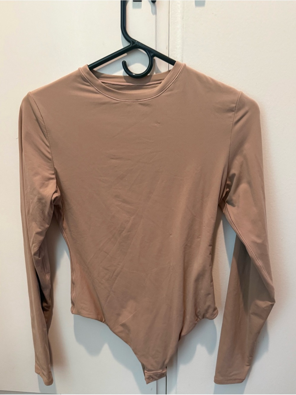 SKIMS Long Sleeve Crew Bodysuit - Taupe